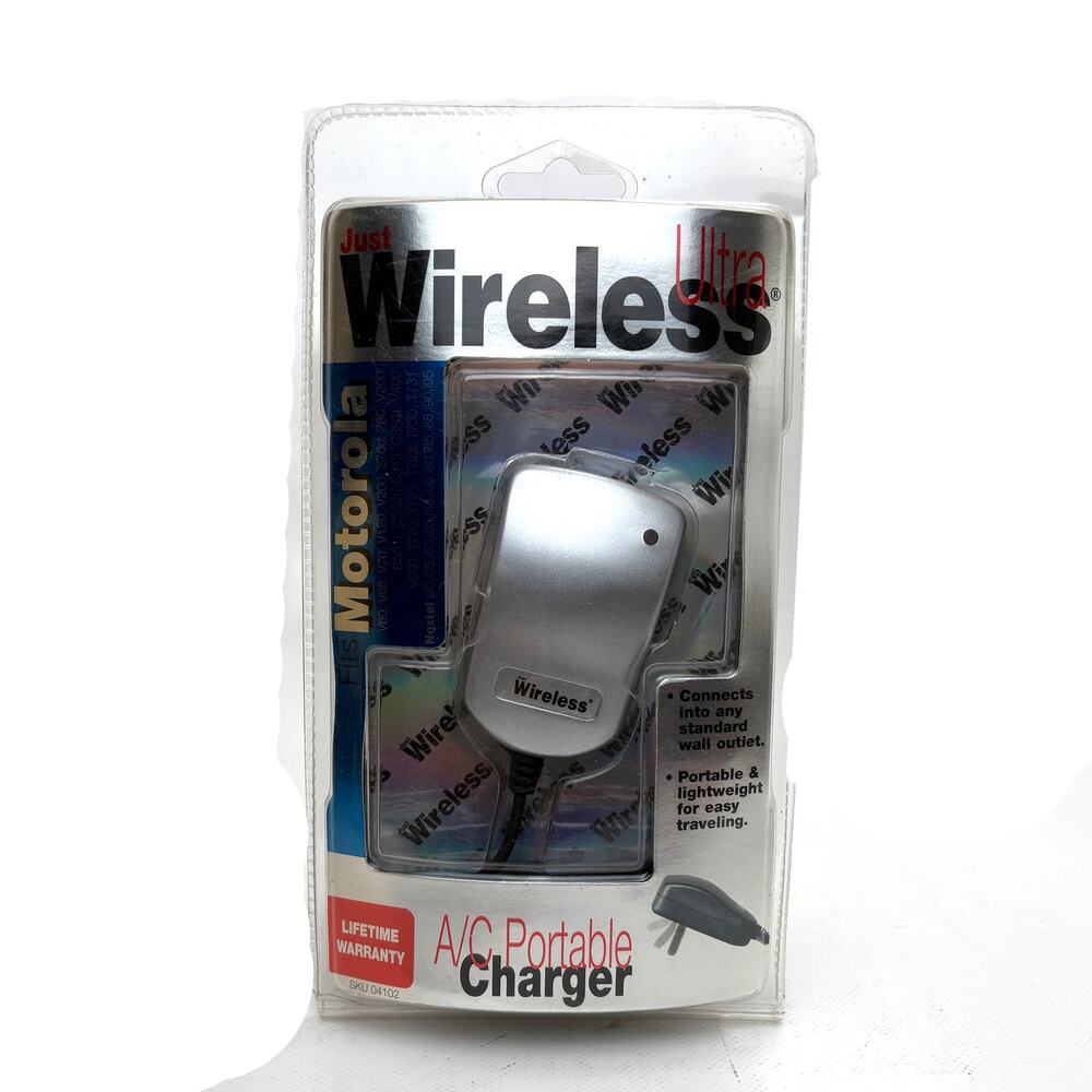 Just Wireless Ultra AC Portable Charger New In Package Old Stock